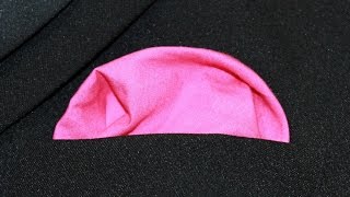 How To Fold a Pocket Square Puff Style [upl. by Man772]