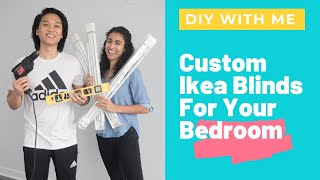 IKEA  DIY CUSTOM BLINDSCURTAINS  Vidga Ceiling Track Curtains ikea [upl. by Yalcrab156]