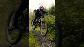 Kate and Henry ripping it at Antur Stiniog bike park [upl. by Nauqed]