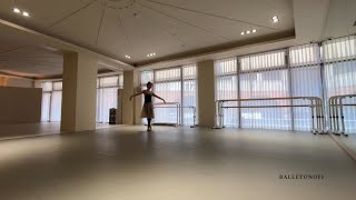 발레 센터 발랑세 스튜뉴턴 피루엣턴 ballet center balance soutenu pirrouette 1 lv [upl. by Rekoob]