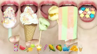 asmr EMOJI FOOD CHALLENGE MUKBANG 1시간 이모지 먹방 챌린지 모음집 TIKTOK COMPILATION eating sounds [upl. by Lauryn]