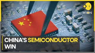 Chinas semiconductor win chip breakthrough a big blow to US sanctions  Latest World News  WION [upl. by Tiebout733]