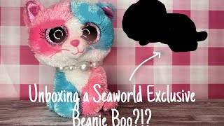 Unboxing a SEAWORLD exclusive BEANIE BOO [upl. by Nnaycart650]