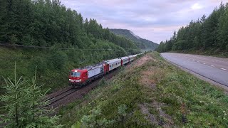 Norra Stambanan  Tågspaning Röstbo Sibo och Kilafors [upl. by Ailecra]