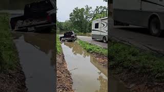 The car was pulled out of the ditch [upl. by Etram]