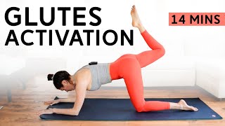 Glutes Activation Workout 14 Mins  Bodyweight Only Quick Glute Workout [upl. by Ullyot783]