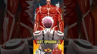 AOT Episode 7  Sukuna vs Colossal Titan P2 anime [upl. by Apilef300]