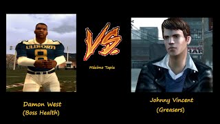 Bully SE Damon West Boss Health vs Johnny Vincent Greasers Full HD [upl. by Ahron416]