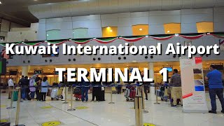 Airport Tour Terminal 1 Kuwait International Airport [upl. by Nauqyaj]