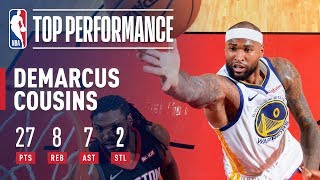 DeMarcus Cousins Goes For a SeasonHigh 27 Points In Houston  March 13 2019 [upl. by Zelazny]