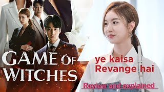 Game of witches new Korean drama in Hindi dubbed review and explained 2024 [upl. by Auhso334]