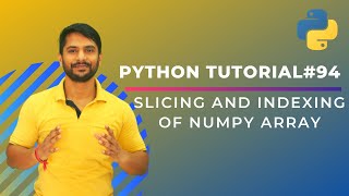 Indexing amp Slicing of Numpy Array  In Hindi [upl. by Kirsten981]