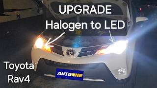 Toyota Rav4 headlights upgrade  AUTOONELED [upl. by Varien]