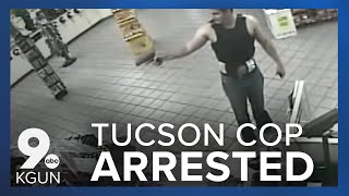 Tucson cop arrested fired for pulling gun on gas station clerk [upl. by Horlacher981]