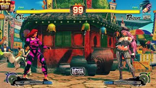 ULTRA STREET FIGHTER IV CViperCPU vs PoisonCPU Japanese Voices [upl. by Edi]