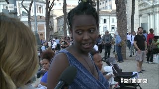 Lo sgombero dei migranti a Roma  cartabianca 12092017 [upl. by Shuma]