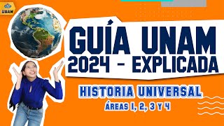 🤯 Toda la GUÍA UNAM 2024 resuelta  Historia Universal Áreas 123 y 4 📚⌛ [upl. by Brightman816]