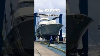 92 Viking sportfish in the sling Splash  ready to fish vikingyachts [upl. by Yelir190]