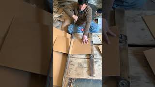 How to make cardboard box skills making cardboard box youtubeshorts [upl. by Awuhsoj]