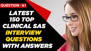 Clinical SAS Interview Questions and Answers for Freshers amp 2  3 Years Experienced  Question  61 [upl. by Nolyag594]