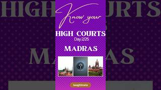 Madras  Know Your highcourt  day2 of 25  lawgitimate  shorts [upl. by Fesuy]