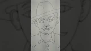 Bhagat singh drawingDraw with Anuskadrawingyou tube stortsjai hind🙏🙏🙏🙏🙏 [upl. by Head806]