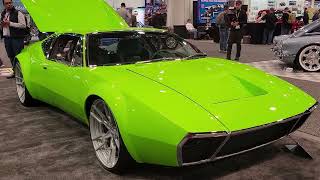 Green 1972 DeTomaso Pantera By Kindig It [upl. by Namyac]