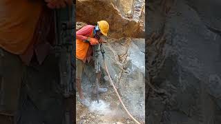 Rock drilling control blastingspkciviengineering hard work trending viral short [upl. by Lorolla983]