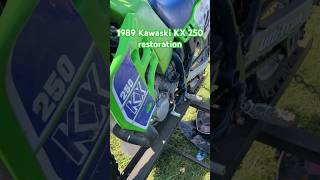 1989 Kawasaki KX 250 Restoration [upl. by Stockwell75]