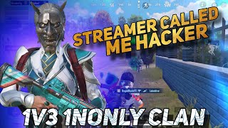 1v3 1Nonly CLAN 1NonlyOMIPLAYZ first voiceover Gameplay💀 BGMI🔱 [upl. by Wright]