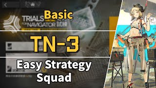 Trials for Navigator4  TN3 Basic Trial  Easy Strategy Squad 【Arknights】 [upl. by Ahseinek]