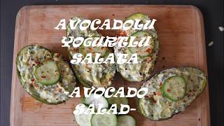 Avokadolu Yoğurtlu Salata  Avocado Salad  Sağlıklı Tarifler [upl. by Bartholomew269]