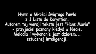 Czy sztuczna inteligencja potrafi rapować Hymn o Miłości w nowej wersji [upl. by Zebulen17]