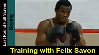 Boxing Training with the Stars Boxer Felix Savon Workout Session in Widescreen Color [upl. by Maye]