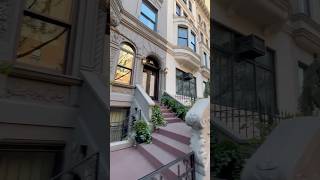 Charming brownstones bathed in November sunlight manhattan newyork [upl. by Cirda]