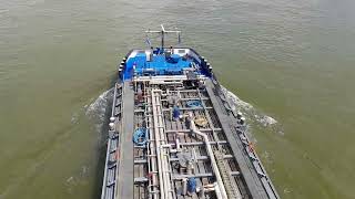 Rhein und Binnenschifffahrt von oben rhineriver ship spotting perspective views rhein [upl. by Henderson]