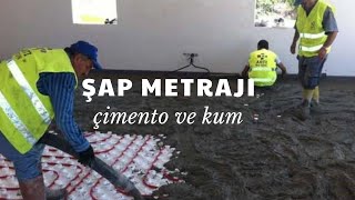 Şap Metrajı İşçilik  Çimento ve Kum Siparişi [upl. by Ytirahc476]