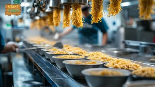 Inside the Instant Noodles Factory  Noodles Factory Process [upl. by Ilahtan]