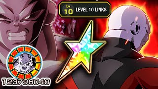 100 AGL LR TRANSFORMING FULL POWER JIREN LEVEL 10 LINKS SHOWCASE Dragon Ball Z Dokkan Battle [upl. by Airtal]