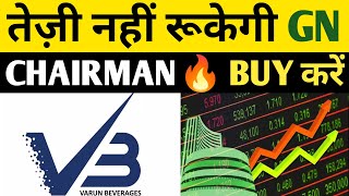 Varun Beverages तेज़ी नहीं रूकेगी GN🔥😭 Varun beverages share latest news VBL share latest newsVBL [upl. by Aeriela]