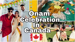 🇨🇦 Onam celebration in canada  2024  kerela style  sadhya 🇨🇦 [upl. by Eillib]