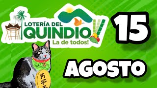 Resultado LOTERIA DEL QUINDIO Jueves 15 de Agosto de 2024 [upl. by Vaenfila]