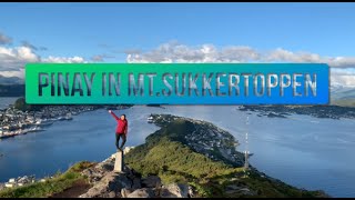 Hiking Mt Sukkertoppen  Fjelltur til Sukkertoppen i Ålesund HD [upl. by Tnomed]