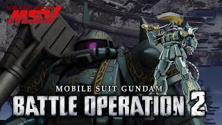 Gundam Battle Operation 2 แซ็ค II ของพ่อตาแสนดีที่สุดในตระกูลซาบี้ Zaku II Dozle Zabi Custom [upl. by Neram]