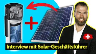 PV Überschuss in Brauchwasser Wärmepumpe speichern  Interview mit Montasol 🇨🇭 [upl. by Colyer117]