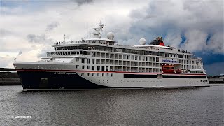 HANSEATIC inspiration  maiden call and first ever cruise call 2020 in Bremen Germany  4KVideo [upl. by Ttsepmet]