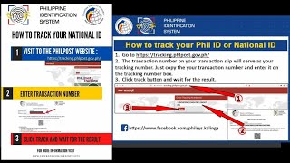 How to track the delivery status of your Philippine National ID PhilID card in 3 easy step [upl. by Fabrin]