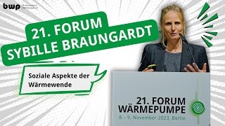 Soziale Aspekte der Wärmewende  Dr Sibylle Braungardt  Öko Institut  21 FORUM 2023 [upl. by Dinerman279]