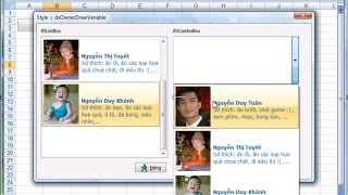 Lập trình VBA  Tạo ảnh trong ListBox ComboxBox trên Userform  BSACocx  Nguyễn Duy Tuân [upl. by Denton]