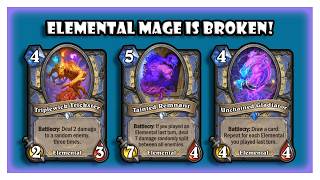 ELEMENTAL MAGE IS THE BEST DECK IN HEARTHSTONE [upl. by Ziguard991]